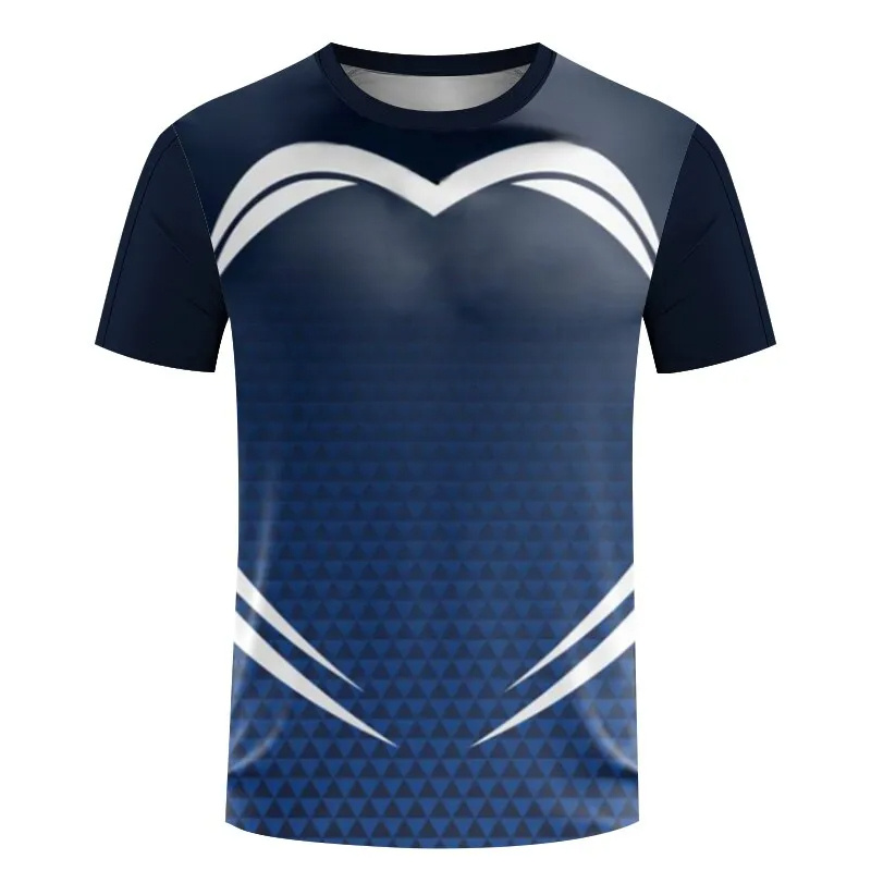 Table Tennis Shirt - ファッション卓球スポーツTシャツ 夏用カジュアル半袖 メンズ レディース 3DプリントTシャツ ルーズ