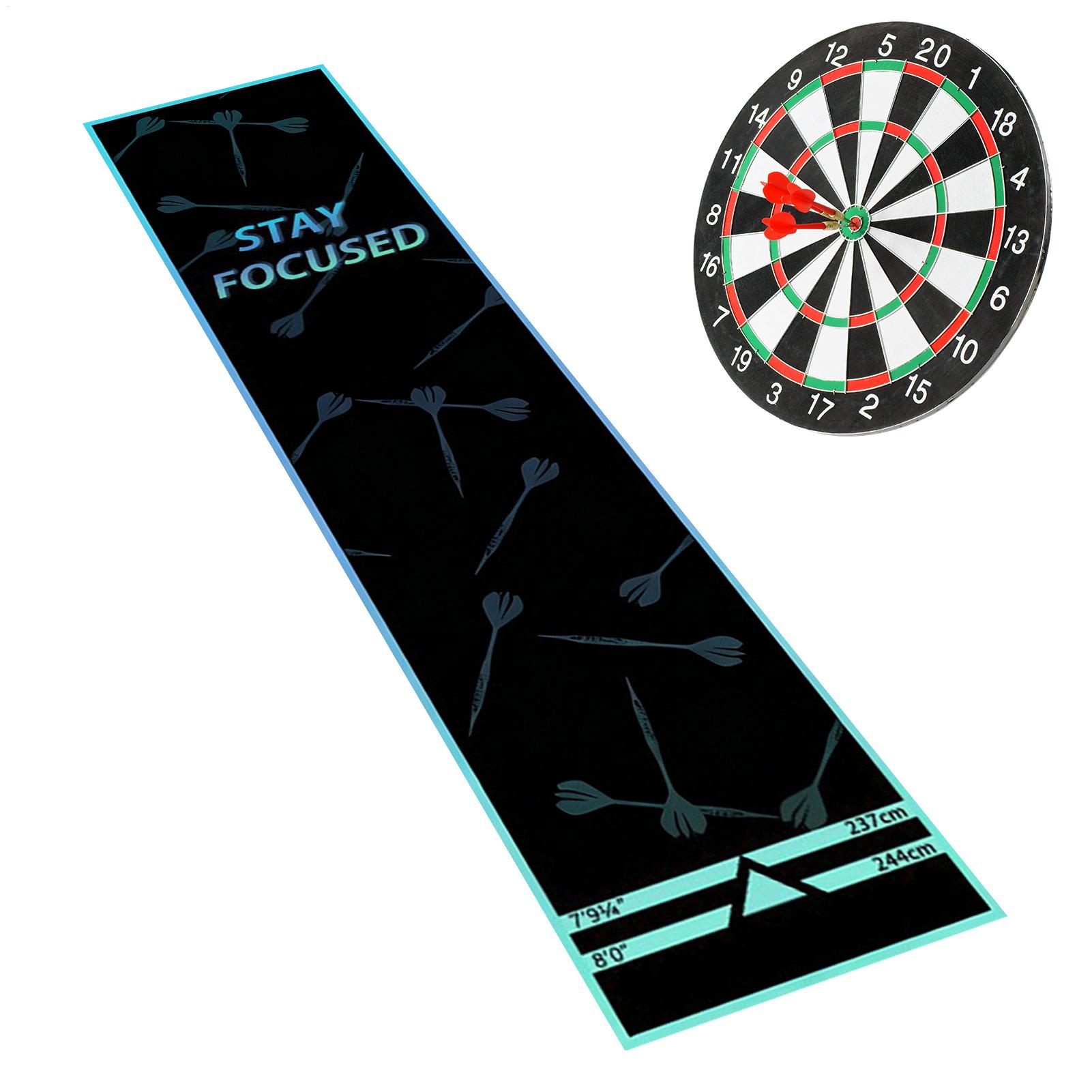 Throw Distance Board - 保護ダーツラグマット ダーツボードマット スローラインマット ポータブルダーツ距離マット ダーツトレーニングマット スローライン競技マット