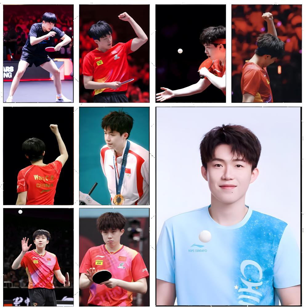 Table Tennis Champion - 卓球チャンピオン 王楚琴ポスター プレミアム装飾アート＆ギフト 家庭用ラウンジ ホームオーナメント用