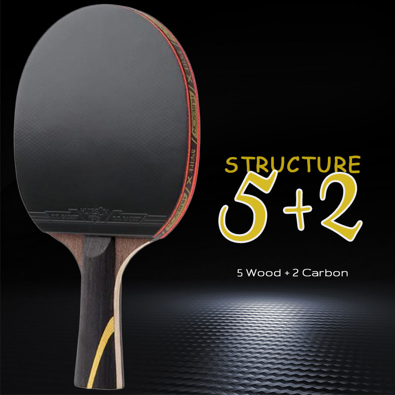 Huieson 5/6 スター卓球ラケット カーボン攻撃的ピ - Table Tennis Kit のレビューと価格