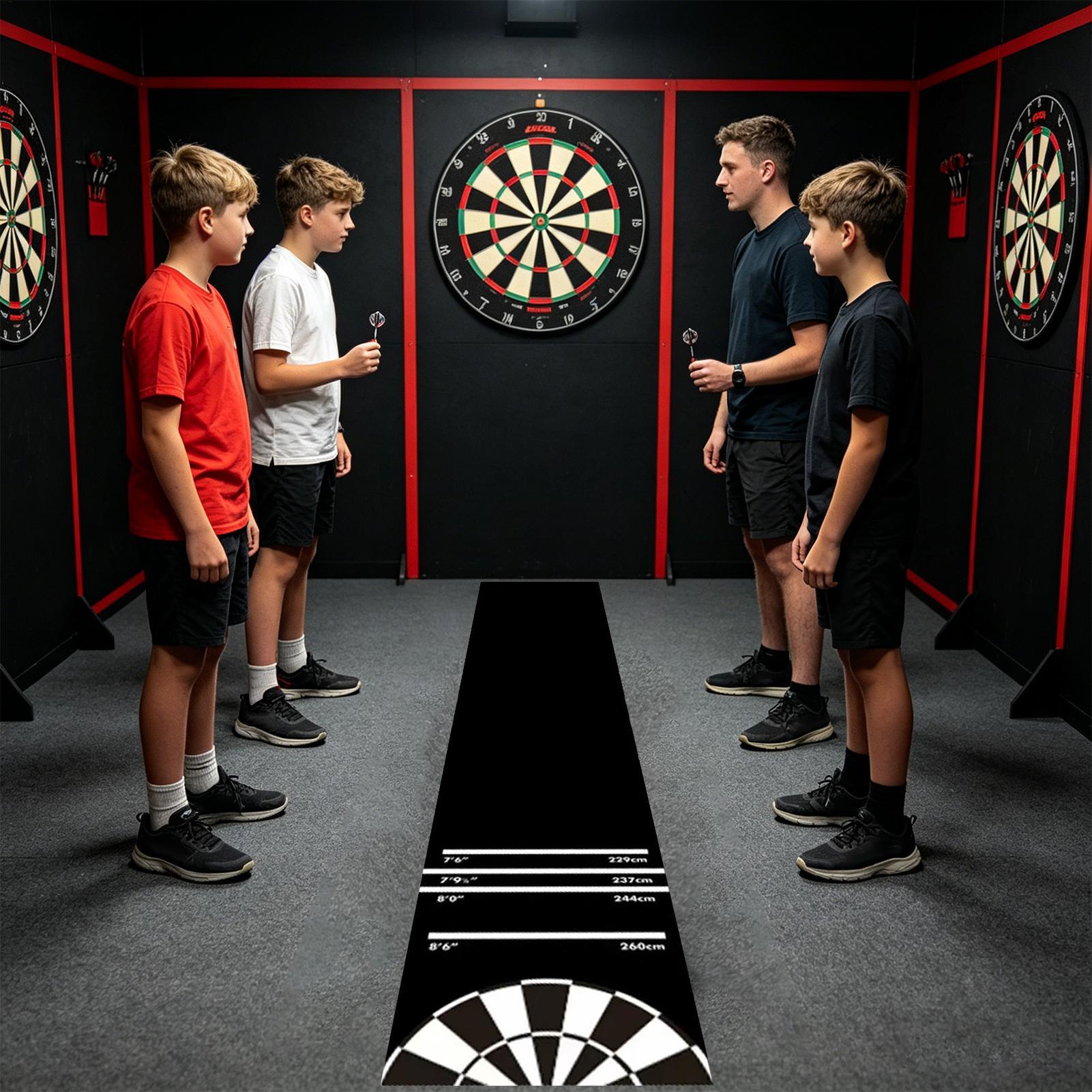 多機能ダーツマット 滑り止めダーツボード 4段階投擲距離 滑 - Throw Distance Board のレビューと価格