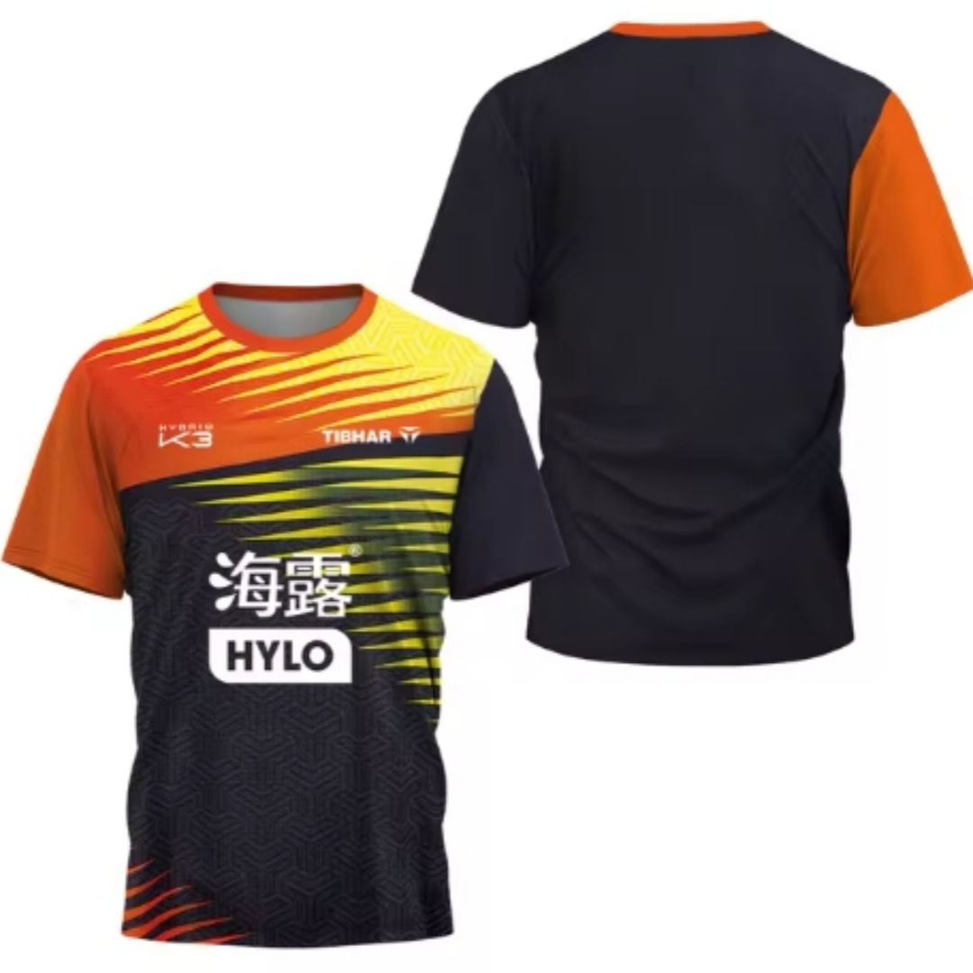 メンズ卓球Tシャツ,半袖,通気性,速乾性,三角形の断片,バド - Xu Xin Table Tennis のレビューと価格