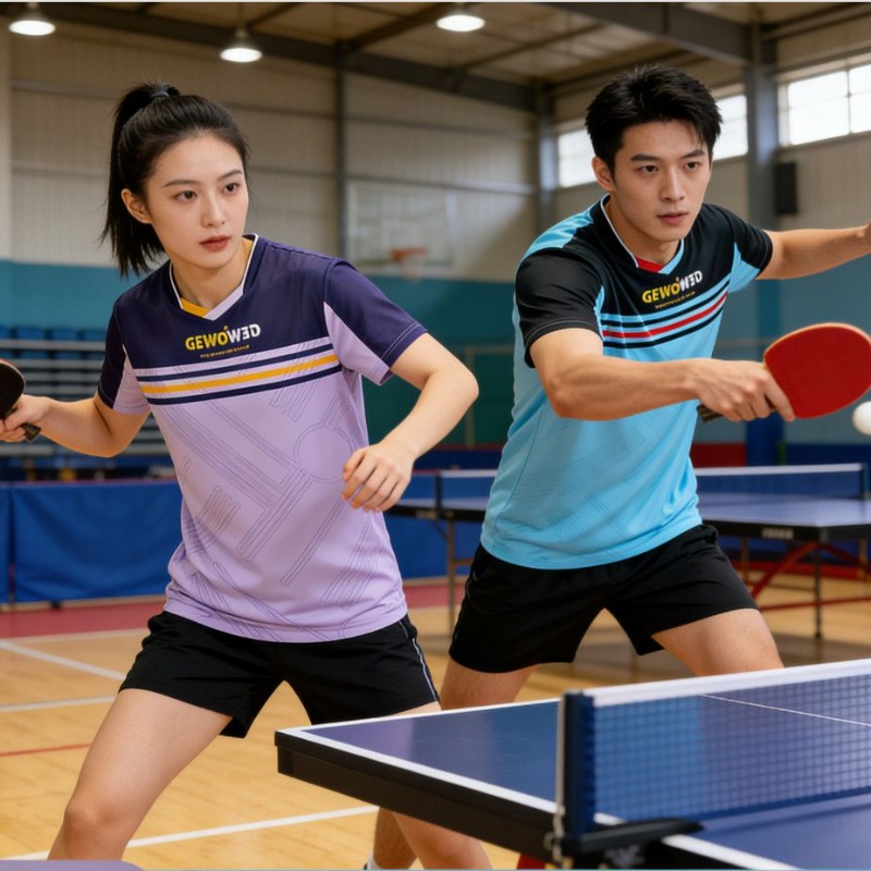 GEWO 新しい卓球用半袖スポーツウェア T シャツ、男性用 - Table Tennis Shirt のレビューと価格