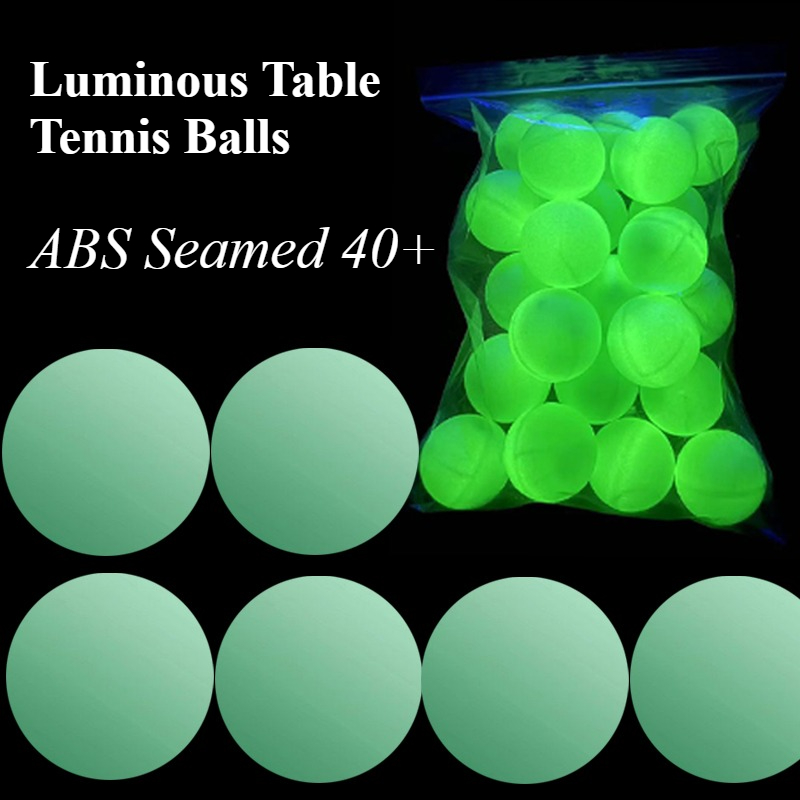 光る卓球ボール 暗闇で光るボール ABS新素材 シーム付き4 - Table Tennis Video Game のレビューと価格