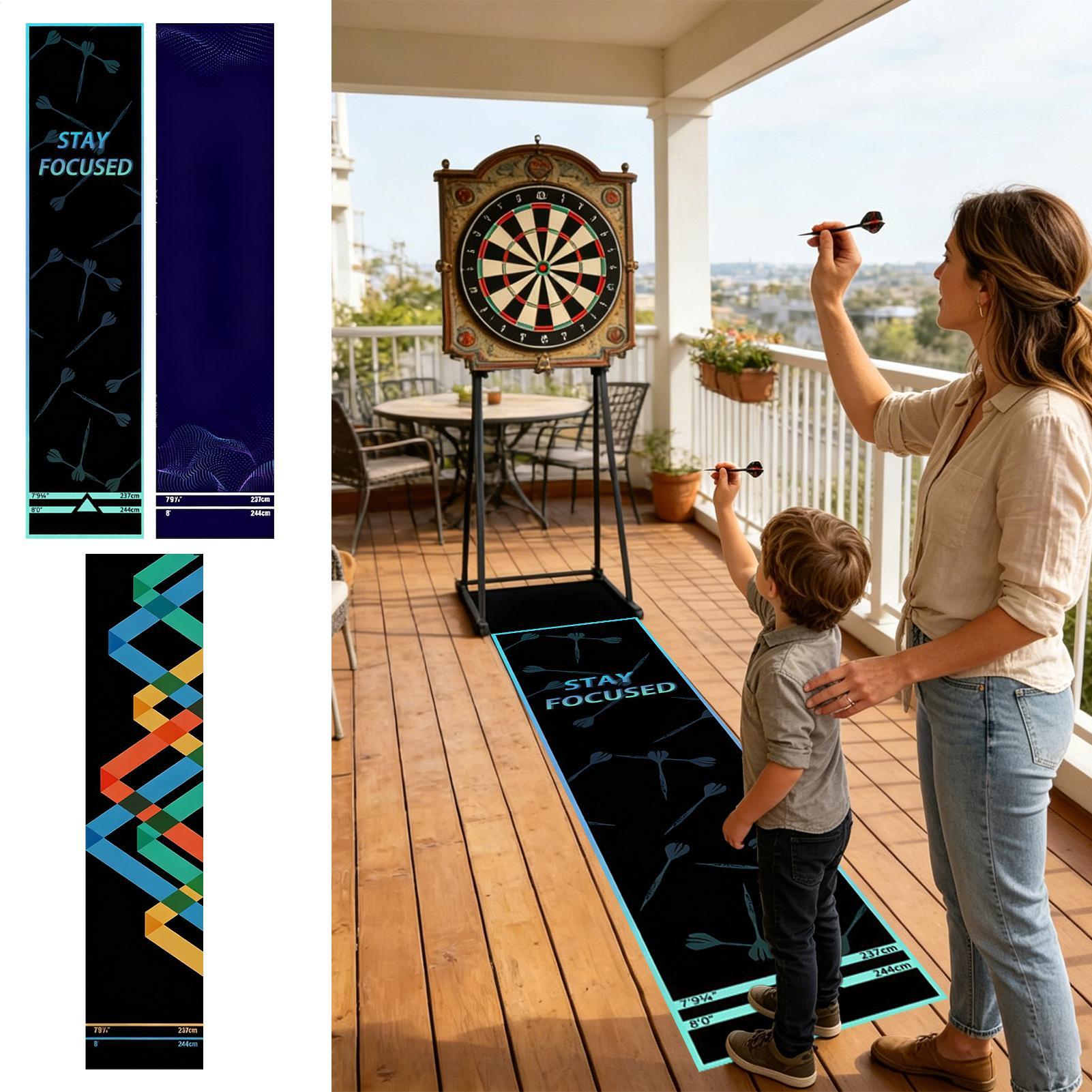 ダーツマット ポータブル 滑り止め クリスタルベルベット ス - Throw Distance Board のレビューと価格