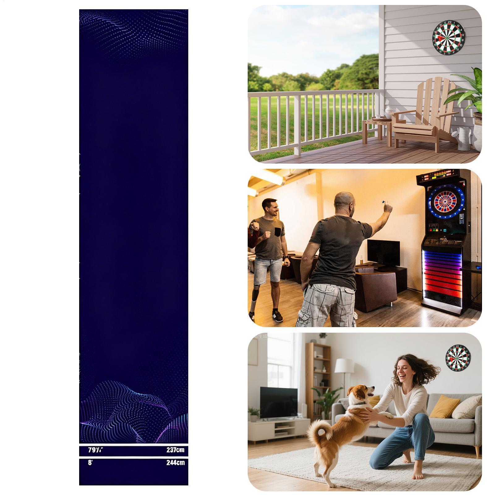 ダーツマット ポータブル 滑り止め クリスタルベルベット ス - Throw Distance Board のレビューと価格