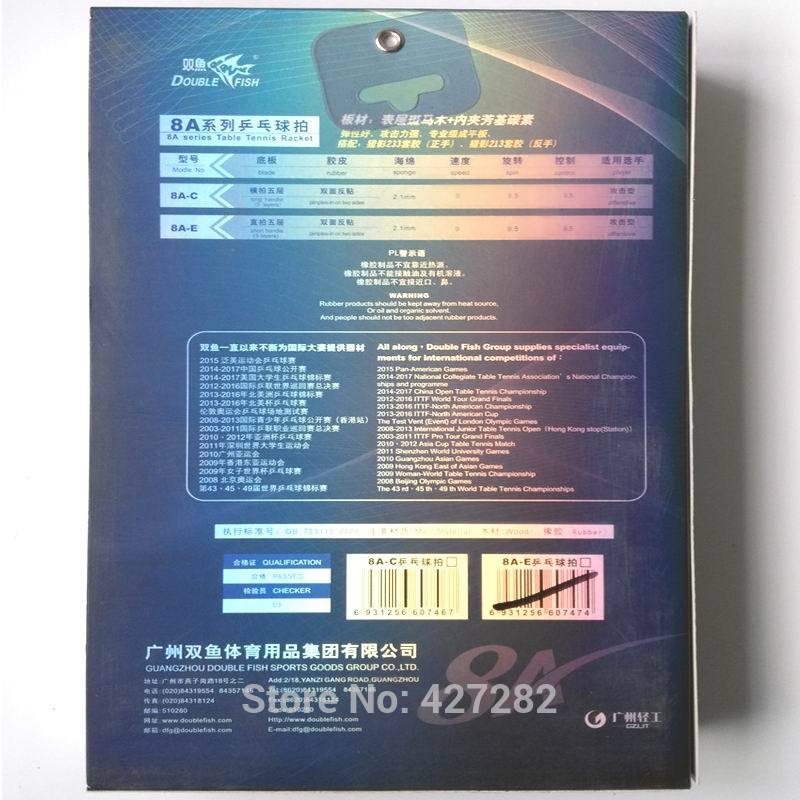 オリジナルダブルフィッシュ卓球完成ラケット 8 AC 8A- - Stiga Carbon Blade のレビューと価格