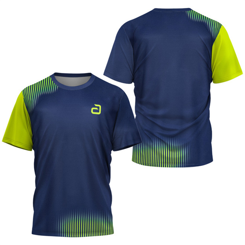 男性卓球 Tシャツアンダーカーレントパターンメンズサマーテニ - Xu Xin Table Tennis のレビューと価格