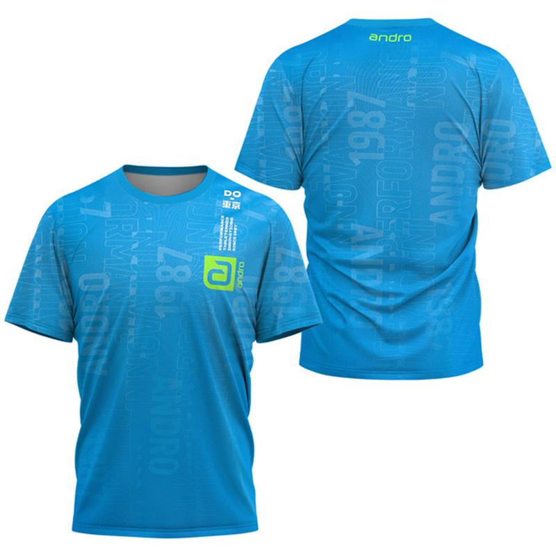 男性卓球 Tシャツアンダーカーレントパターンメンズサマーテニ - Xu Xin Table Tennis のレビューと価格