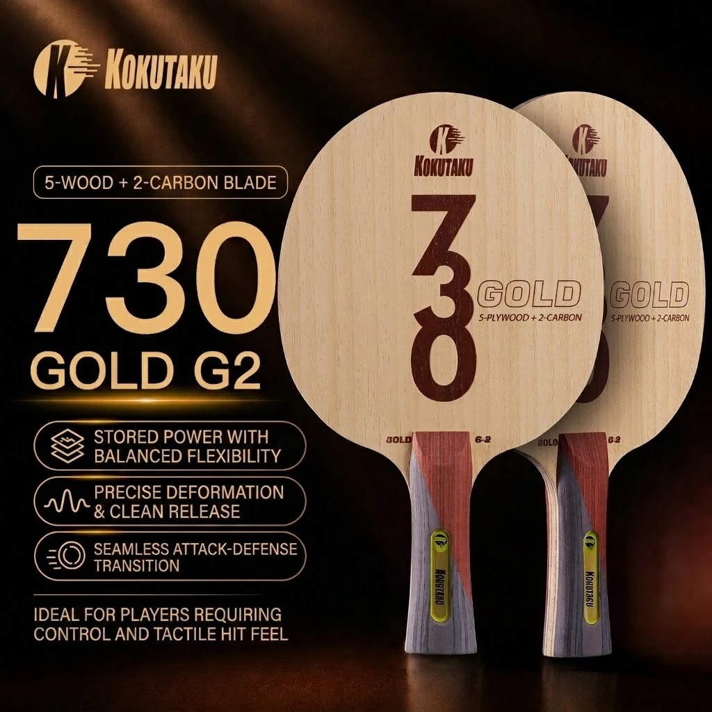 コクタク卓球ブレードFL 730 G1 5層木材/G2 5層 - Table Tennis Launcher のレビューと価格