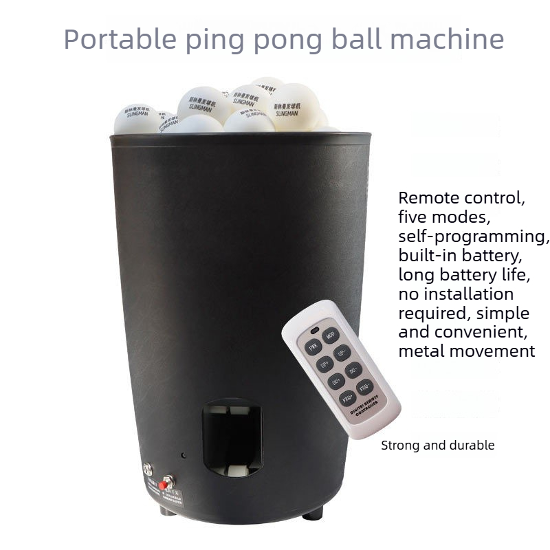 ポータブル卓球ボールマシン 自動充電式ピンポンロボットランチ - Table Tennis Launcher のレビューと価格