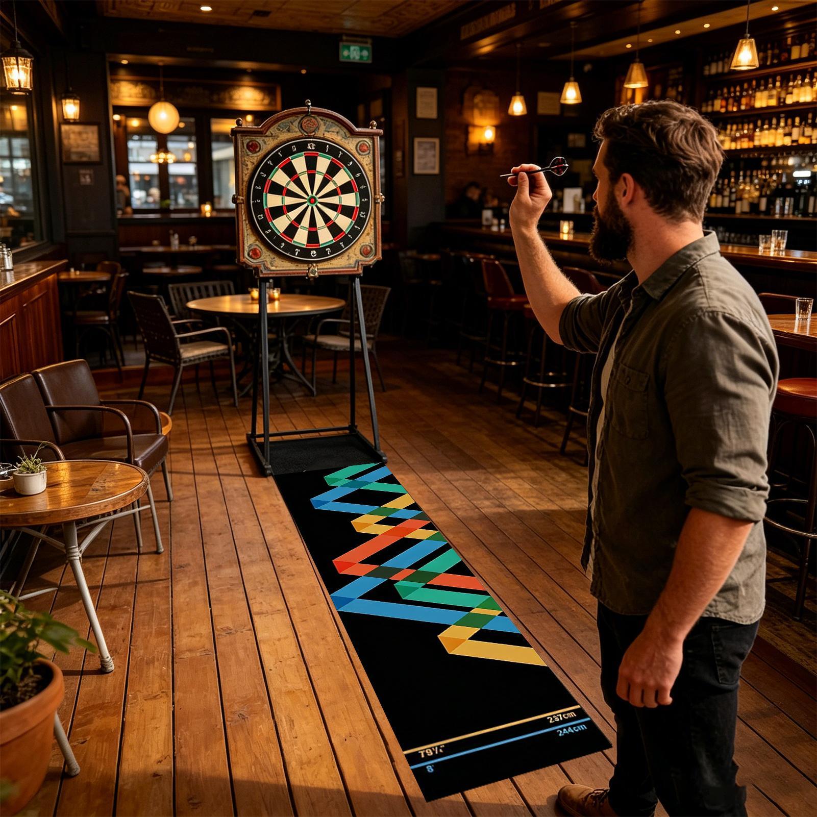 保護ダーツラグマット ダーツボードマット スローラインマット - Throw Distance Board のレビューと価格