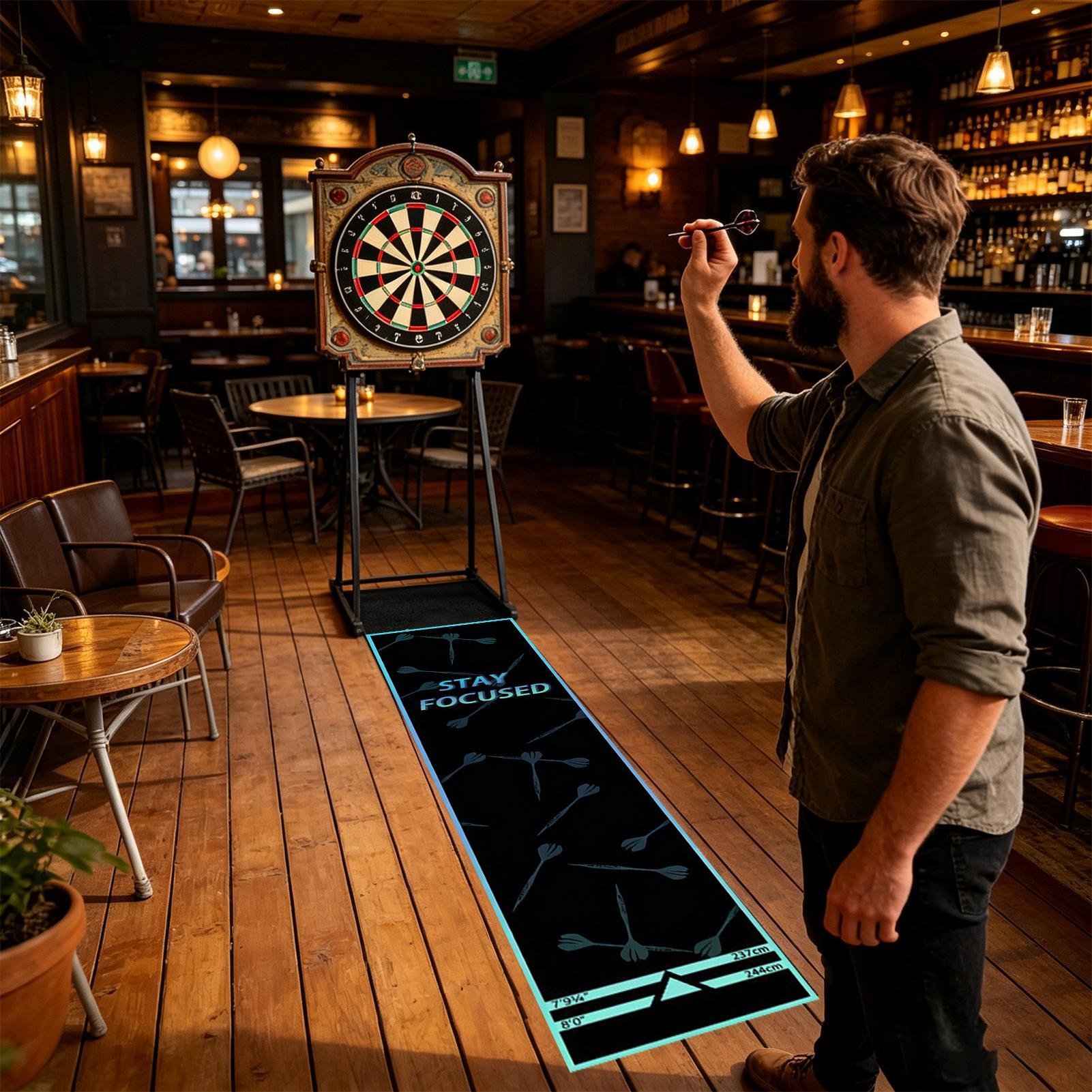 保護ダーツラグマット ダーツボードマット スローラインマット - Throw Distance Board のレビューと価格