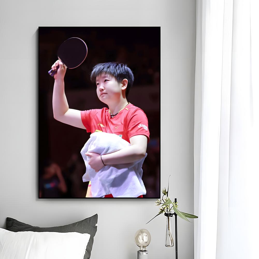 チャンピオン卓球選手S-スン・インシャ ポスター ウォールア - Table Tennis Champion のレビューと価格