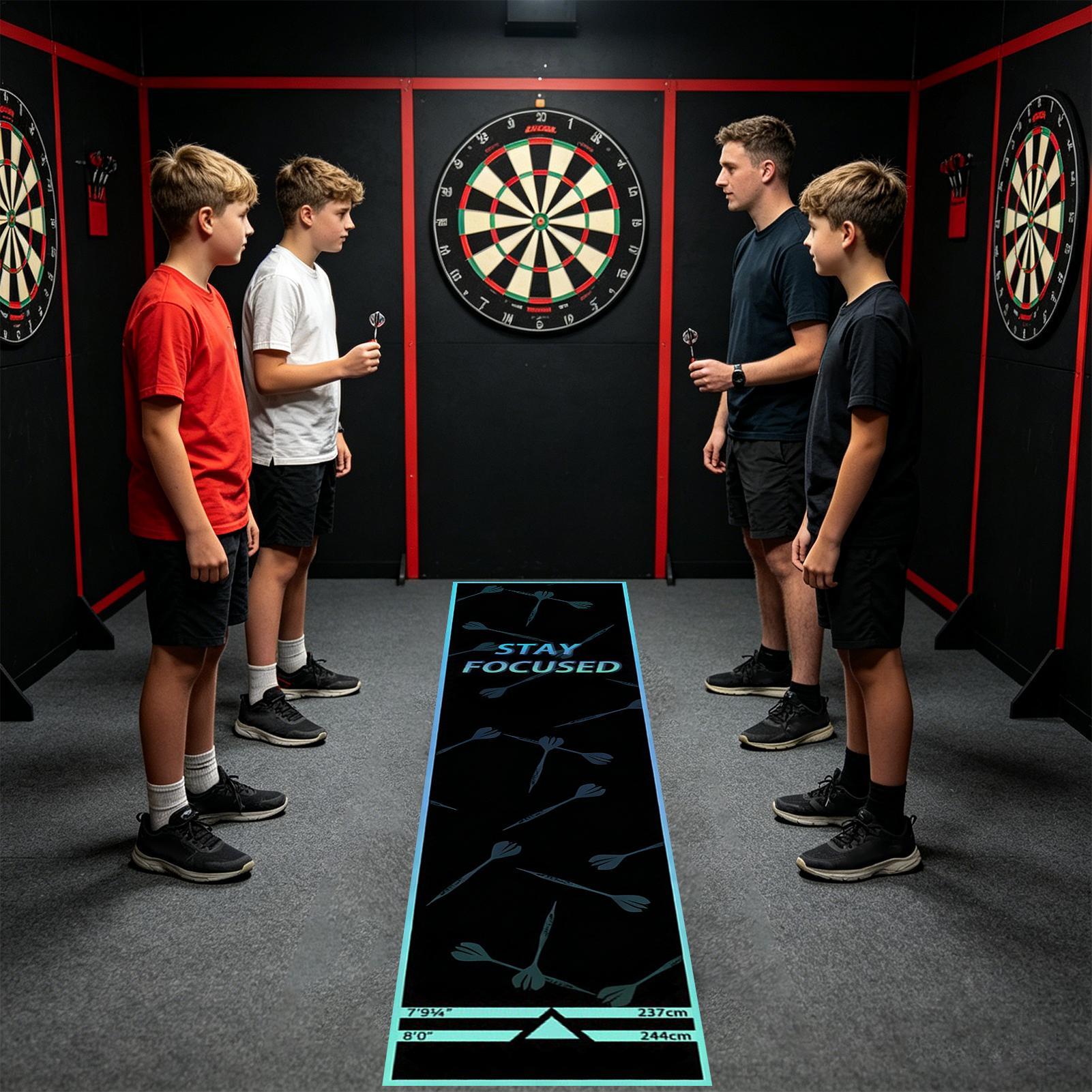 ダーツボードマット ポータブル ノンスリップ クリスタルベル - Throw Distance Board のレビューと価格